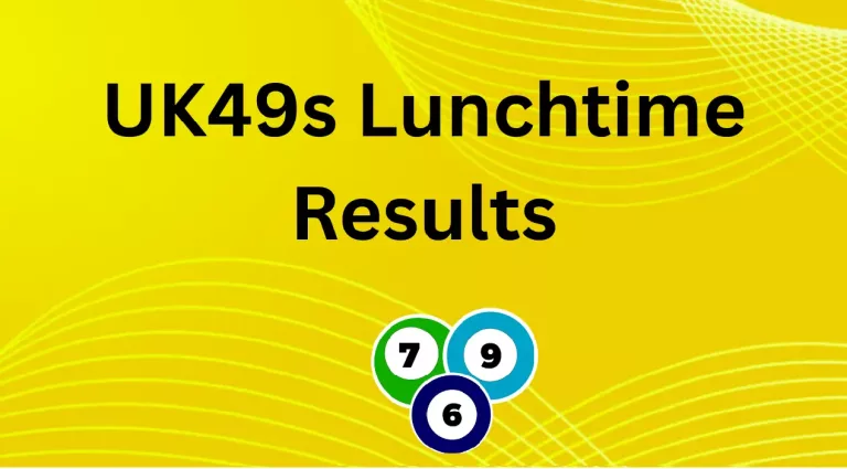 Uk49s Lunchtime Results 31 May 2025